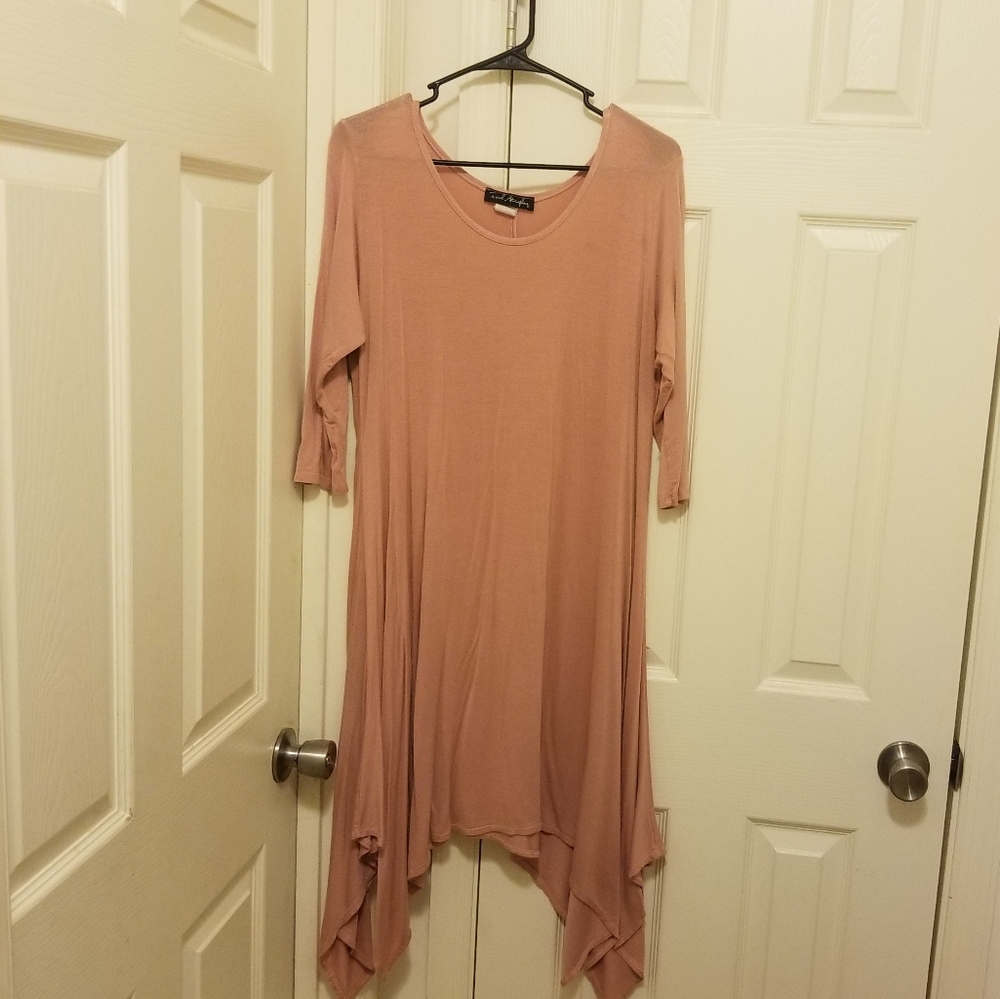 Peach baby doll Shirt by French' Apostrophe